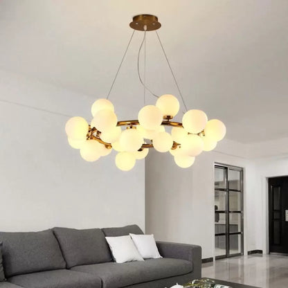 Lustre Arianna 25x G9 en or blanc