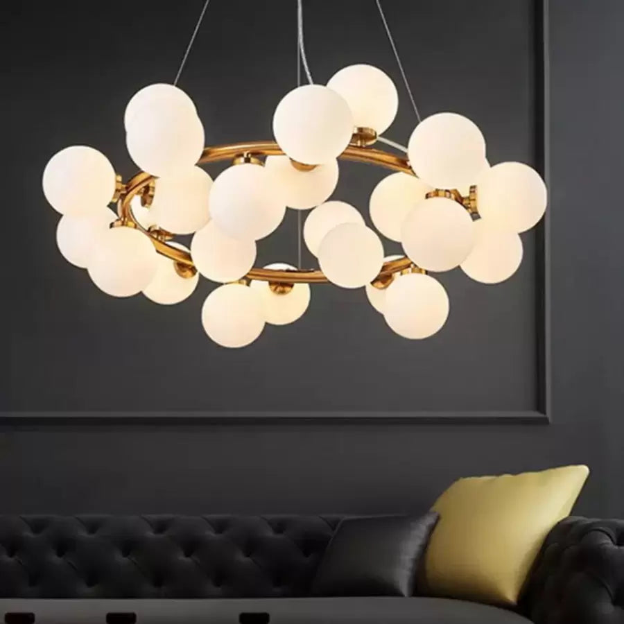Lustre Arianna 25x G9 en or blanc