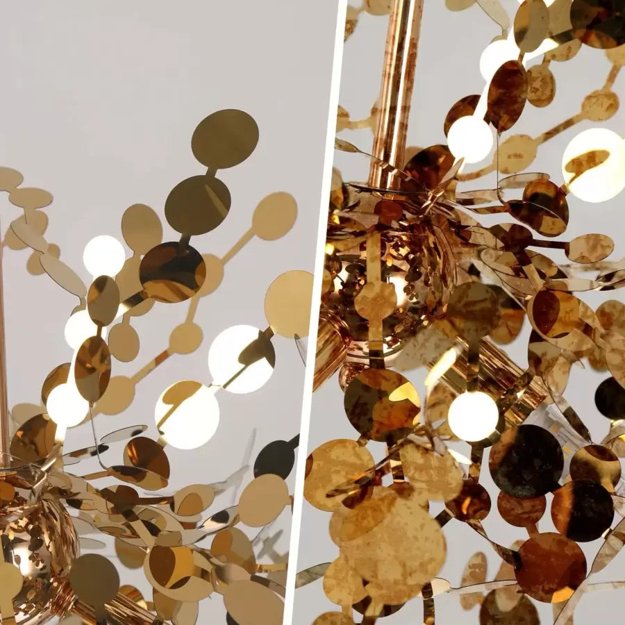 Lustre Bruno 3x G9 doré