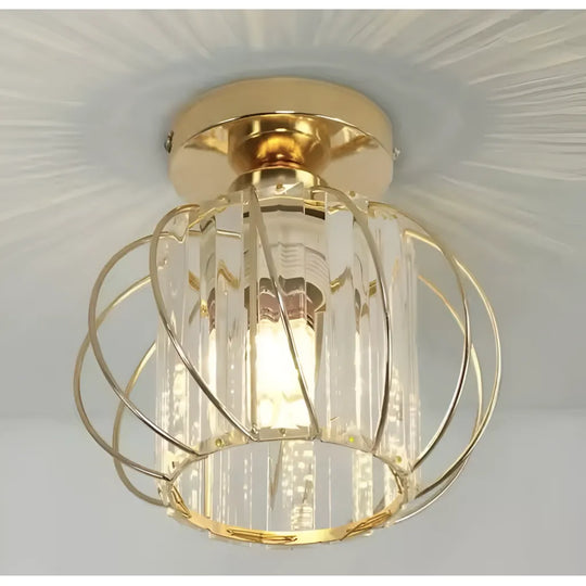 Lustre Monica, 1XE27, Or, D 16 cm, Lustres classiques en métal et cristal Default Title Alessandro Design