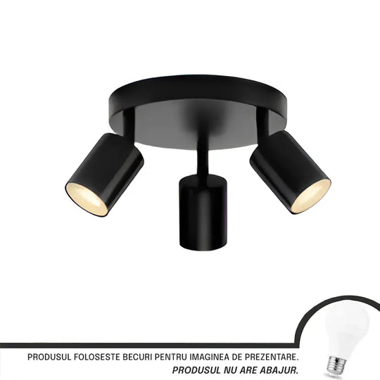 Lustre Joom avec projecteurs ronds, 3 X GU10, lustres modernes noirs titre par défaut Alessandro Design