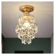 Lustra Ezzelin Cristal, 1xE27, Metal, Auriu Lustre Clasice Default Title Alessandro Design