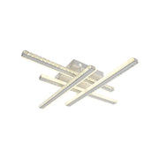 Lustre LED avec télécommande ABIGAIA 136W, 4 Éléments, Linéaire, Lumière Froide/Chaude/Neutre, Dimmable, Blanc