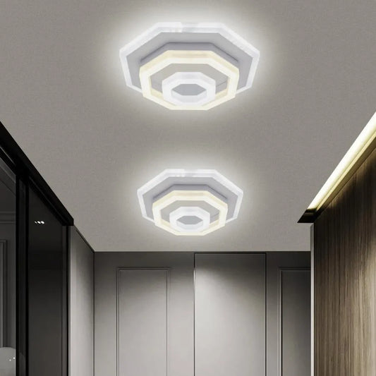 Lustre LED ADELINE 24W, Diamètre 20cm, Lumière Froide/Chaude/Neutre, Blanc