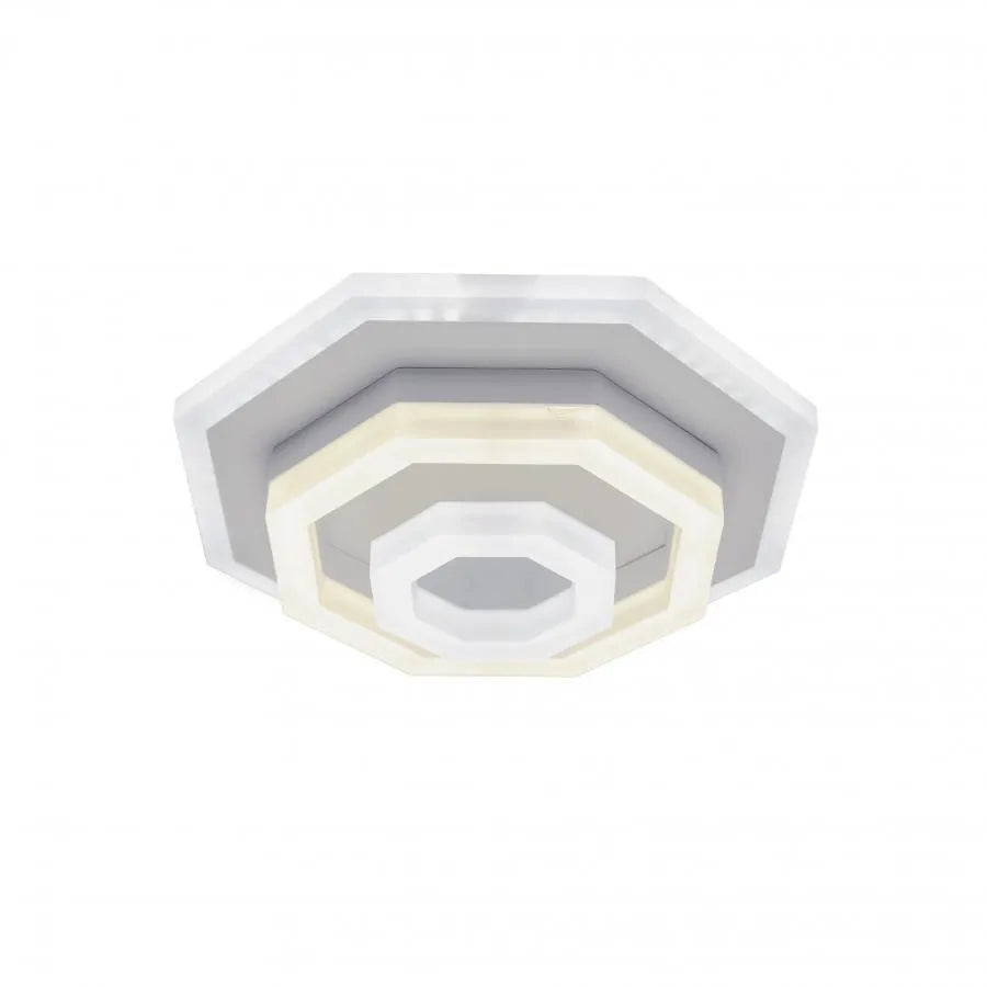 Lustre LED ADELINE 24W, Diamètre 20cm, Lumière Froide/Chaude/Neutre, Blanc
