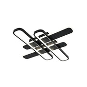 Lustre LED avec télécommande AFINA 120W, 4 éléments, Lumière Froide/Chaude/Neutre, Dimmable, Noir