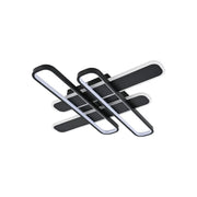 Lustre LED avec télécommande AFINA 120W, 4 éléments, Lumière Froide/Chaude/Neutre, Dimmable, Noir