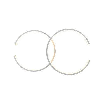 Lustre LED avec télécommande NOAH 64W, 2 éléments, Lumière Froide/Chaude/Neutre, Dimmable, Blanc