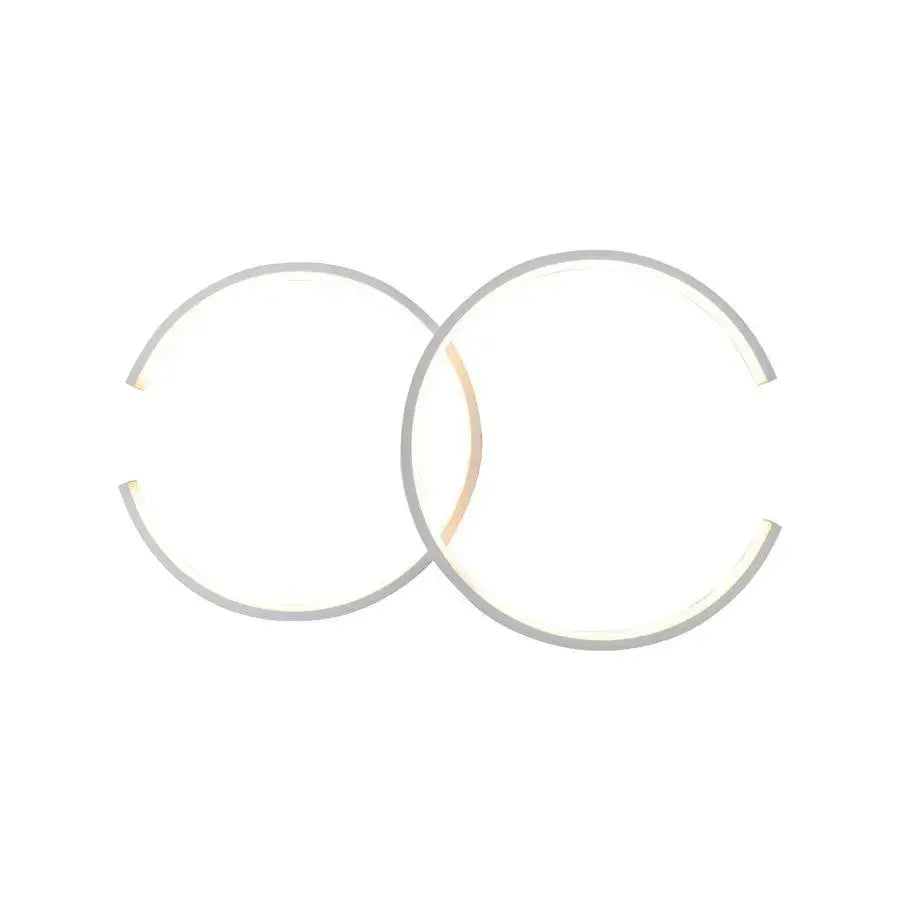 Lustre LED avec télécommande NOAH 64W, 2 éléments, Lumière Froide/Chaude/Neutre, Dimmable, Blanc