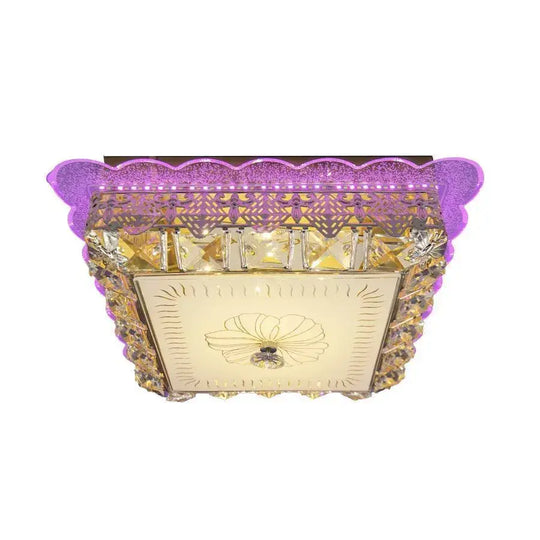 Lustre LED en cristal ANAIDA RGB 20W, 3000K / 4000K / 6000K, lustres LED dorés avec télécommande Titre par défaut Alessandro Design