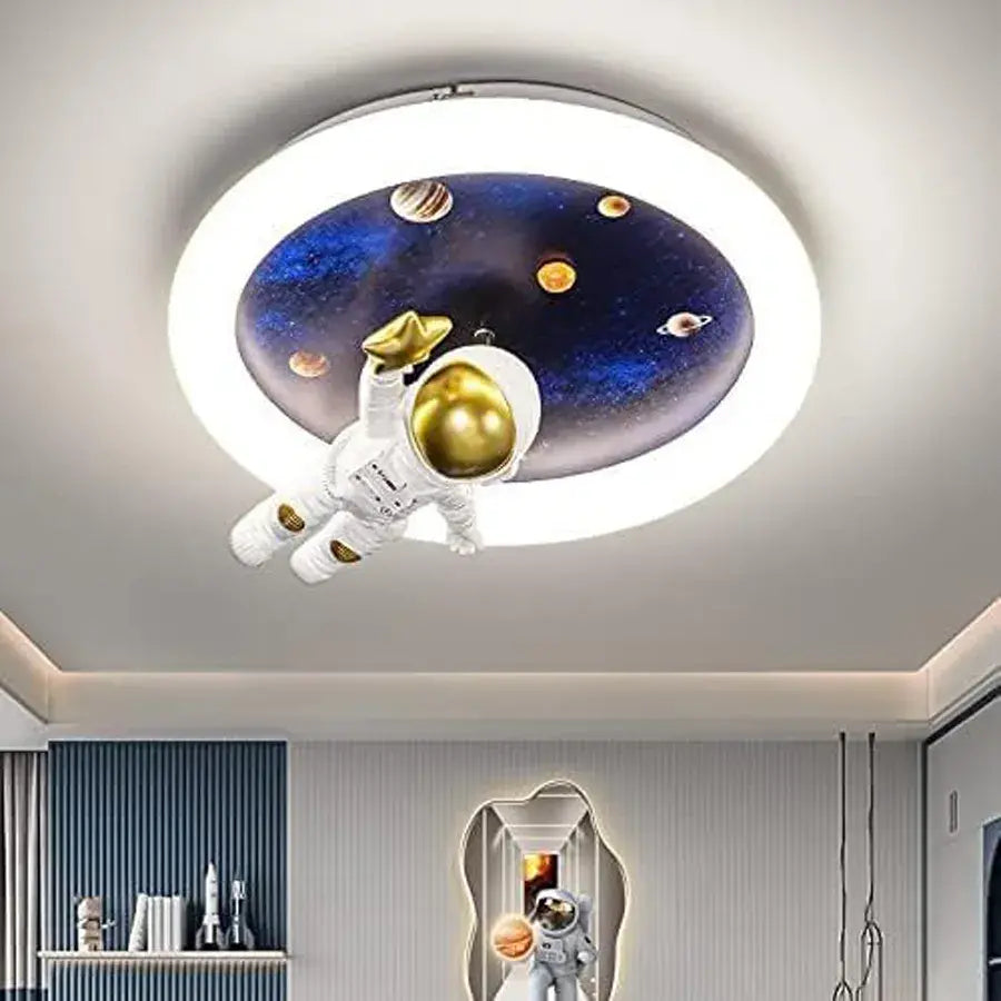 Lustra LED ASTRONAUT cu telecomanda, 51W, lumina Rece/Calda/Neutra, Alb Albastru Lustre LED cu Telecomanda Default Title Alessandro Design