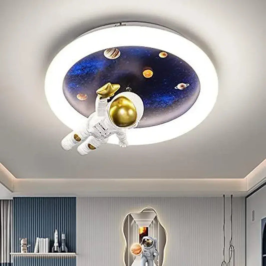 Lustre LED ASTRONAUT 51W, Lumière Froide/Chaude/Neutre, Blanc Bleu