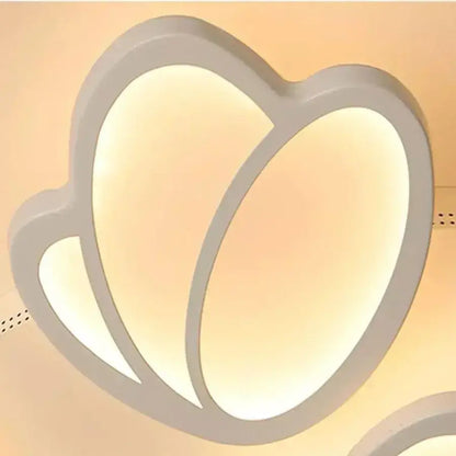 Lustre LED avec télécommande TULIP 45W, 3 Pétales, Lumière Froide/Chaude/Neutre, Gradable, Blanc