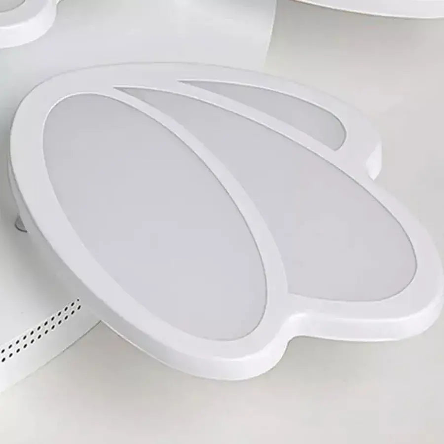 Lustre LED avec télécommande TULIP 45W, 3 Pétales, Lumière Froide/Chaude/Neutre, Gradable, Blanc