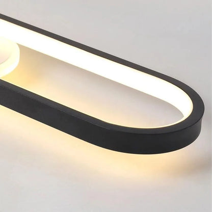 Lustre LED avec projecteur orientable FISSO Camilla 49W, lumière 3000/4000/6000k, Noir