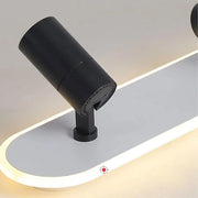 Lustre LED avec projecteur orientable FISSO Camilla 49W, lumière 3000/4000/6000k, Noir