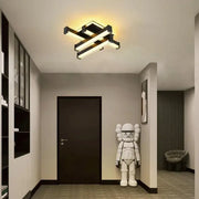 CADE Lustre LED 34W, 4 éléments, Linéaire, Lumière Froid/Chaud/Neutre, Noir