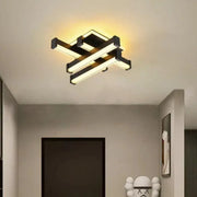 CADE Lustre LED 34W, 4 éléments, Linéaire, Lumière Froid/Chaud/Neutre, Noir