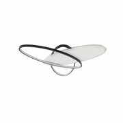 Lustre LED avec télécommande LIGURIA 81W, 3 Ovales, Lumière Froide/Chaude/Neutre, Dimmable, Noir Blanc