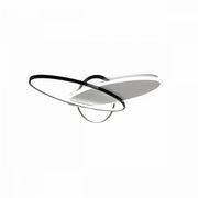 Lustre LED avec télécommande LIGURIA 81W, 3 Ovales, Lumière Froide/Chaude/Neutre, Dimmable, Noir Blanc