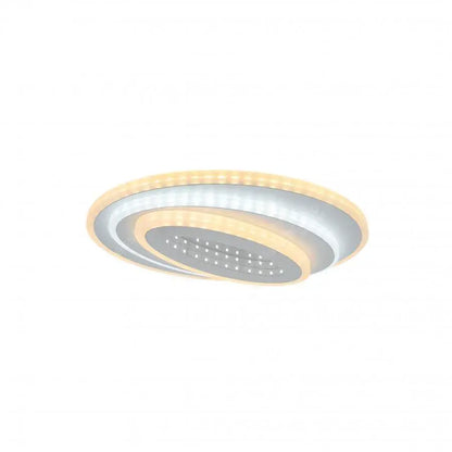 Lustre LED NEXA 3D 36W, Ovale, Lumière Froide/Chaude/Neutre, Blanc