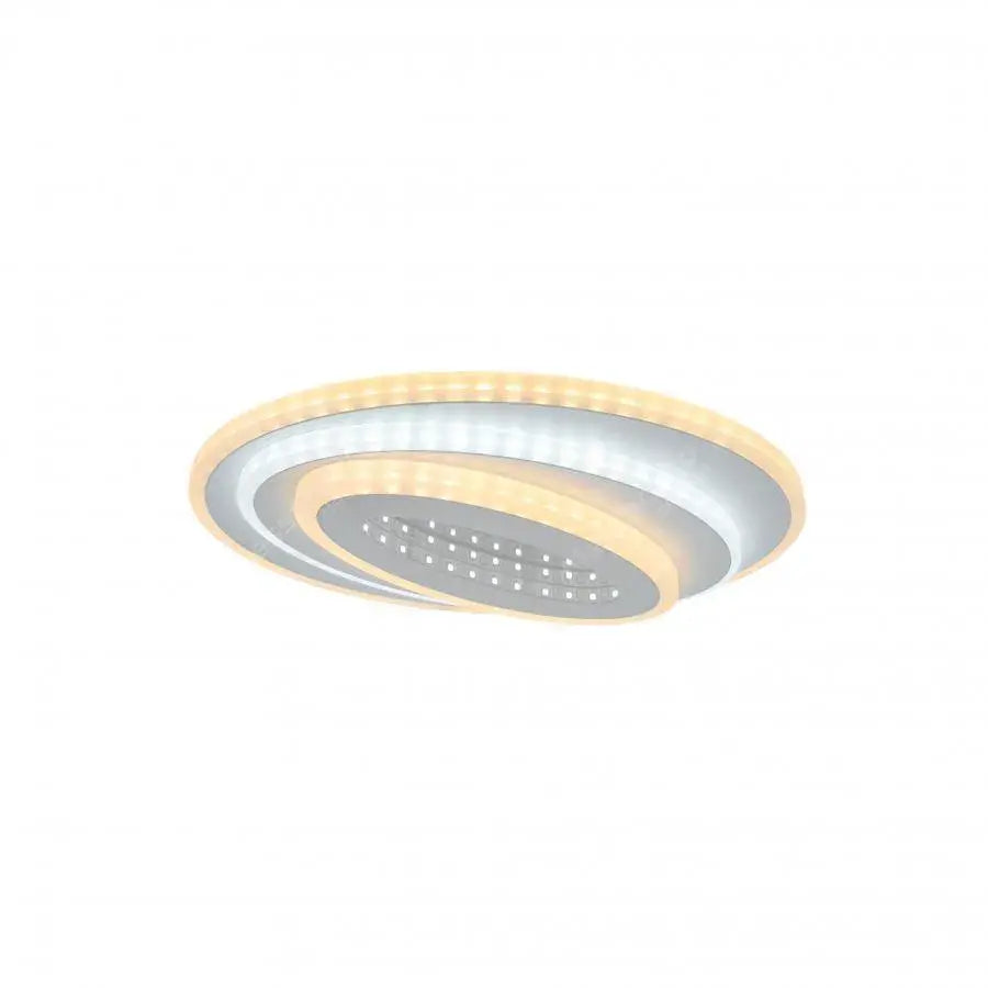 Lustre LED NEXA 3D 36W, Ovale, Lumière Froide/Chaude/Neutre, Blanc