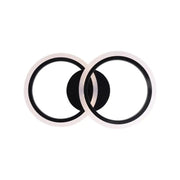 Lustre LED avec télécommande BETTY 28W, 2 Cercles, Lumière Froide/Chaude/Neutre, Dimmable, Noir