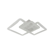 Lustre LED avec télécommande FARYDA 120W, 3 Carrés, Lumière Froide/Chaude/Neutre, Dimmable, Blanc