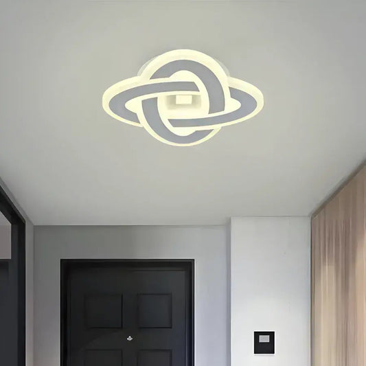 Lustre LED CRINELLA 19W, Diamètre 45cm, Lumière Froide/Chaude/Neutre, Blanc