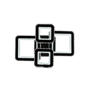 Lustre LED avec télécommande et cristal BLAKELY RGB 154W, 4 Carrés, Lumière Froid/Chaud/Neutre, Dimmable, Noir