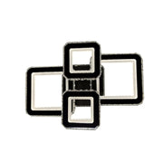 Lustre LED avec télécommande et cristal BLAKELY RGB 154W, 4 Carrés, Lumière Froid/Chaud/Neutre, Dimmable, Noir