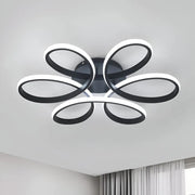 Lustre LED avec télécommande HELIX 63W, Lumière Froide/Chaude/Neutre, Dimmable, Noir