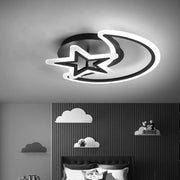 Lustre LED avec télécommande MOON AND STAR 59W, 2 Éléments, Lumière Froide/Chaude/Neutre, Dimmable, Noir