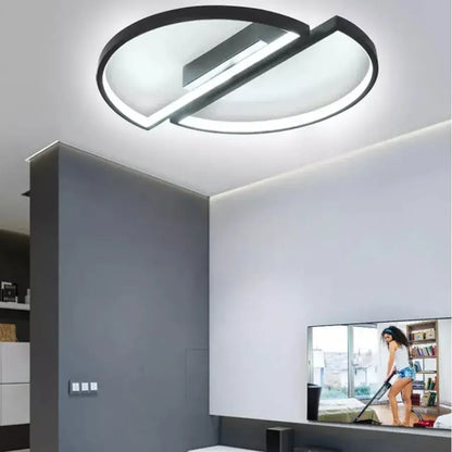 Lustre LED avec télécommande VECTOR ARCUS 52W, 2 Éléments, Lumière Froide/Chaude/Neutre, Dimmable, Noir