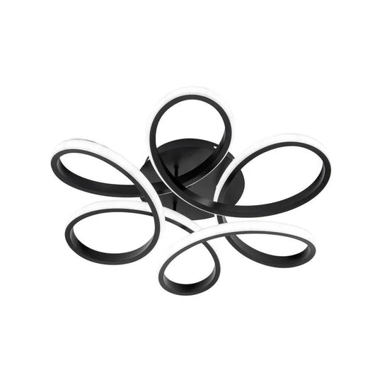 Lustre LED avec télécommande ELON 120W, Ondulé, Lumière Froide/Chaude/Neutre, Dimmable, Noir Lustres LED avec télécommande Default Title Alessandro Design