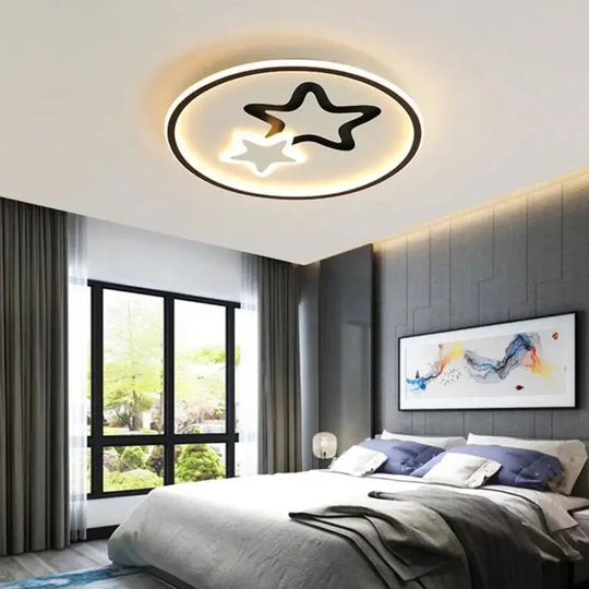 Lustre LED avec télécommande EMELIANA 57W, Étoile, Lumière Froide/Chaude/Neutre, Dimmable, Noir Lustres LED avec télécommande Default Title Alessandro Design