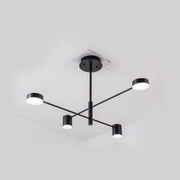 Lustre LED GALIOS 48W, 4 éléments, Lumière froide/chaude/neutre, Noir