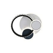 Lustre LED en cristal GELLA 48W, Rond, Lumière Froide/Chaude/Neutre, Noir Blanc