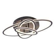 Lustre LED avec télécommande TIANA 83W, 3 Ellipse, Lumière Froide/Chaude/Neutre, Dimmable, Noir