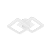 Lustre LED GIANI 26W, 2 Carrés, Lumière Froid/Chaud/Neutre, Blanc
