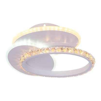 Lustre LED avec cristal HOLLANCE 24W, 3 éléments, Lumière Froid/Chaud/Neutre, Blanc