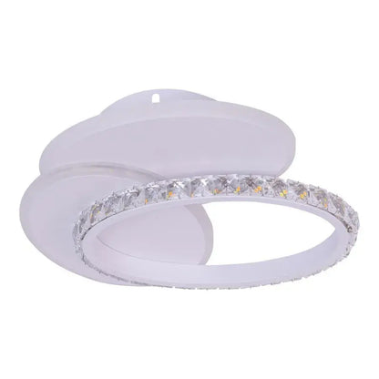 Lustre LED avec cristal HOLLANCE 24W, 3 éléments, Lumière Froid/Chaud/Neutre, Blanc