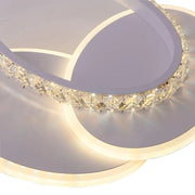 Lustre LED avec cristal HOLLANCE 24W, 3 éléments, Lumière Froid/Chaud/Neutre, Blanc