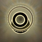 Lustre LED en cristal, Inara, 40 W, lumière froide/chaude/neutre, noir