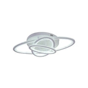 Lustre LED avec télécommande TIANA 83W, 3 Ellipses, Lumière Froide/Chaude/Neutre, Dimmable, Blanc