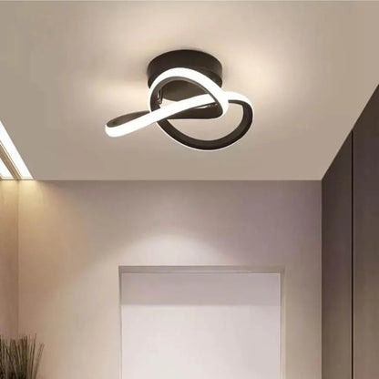 Lustre LED VERTEX Flow 24W, Diamètre 25cm, Lumière Froide/Chaude/Neutre, Noir