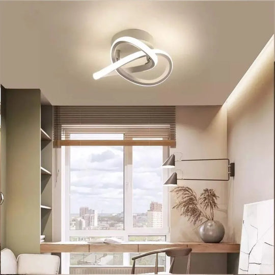 Lustre LED VERTEX Flow 24W, diamètre 25cm, lumière froide/chaude/neutre, lustres LED appliqués blancs Titre par défaut Alessandro Design
