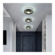 KEIKO Lustre LED 46W, Lumière Froide/Chaude/Neutre, Noir