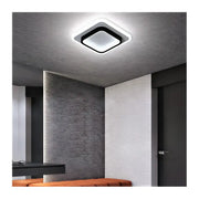 Lustre LED KHAI 20W, Lumière Froid/Chaud/Neutre, Noir Blanc