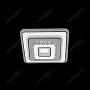 Lustre LED en cristal MITA 39W, Carré, Lumière Froide/Chaude/Neutre, Blanc